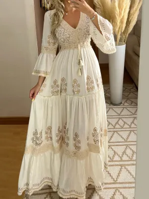 Cassia - Elegant Floral Maxi Dress for Women