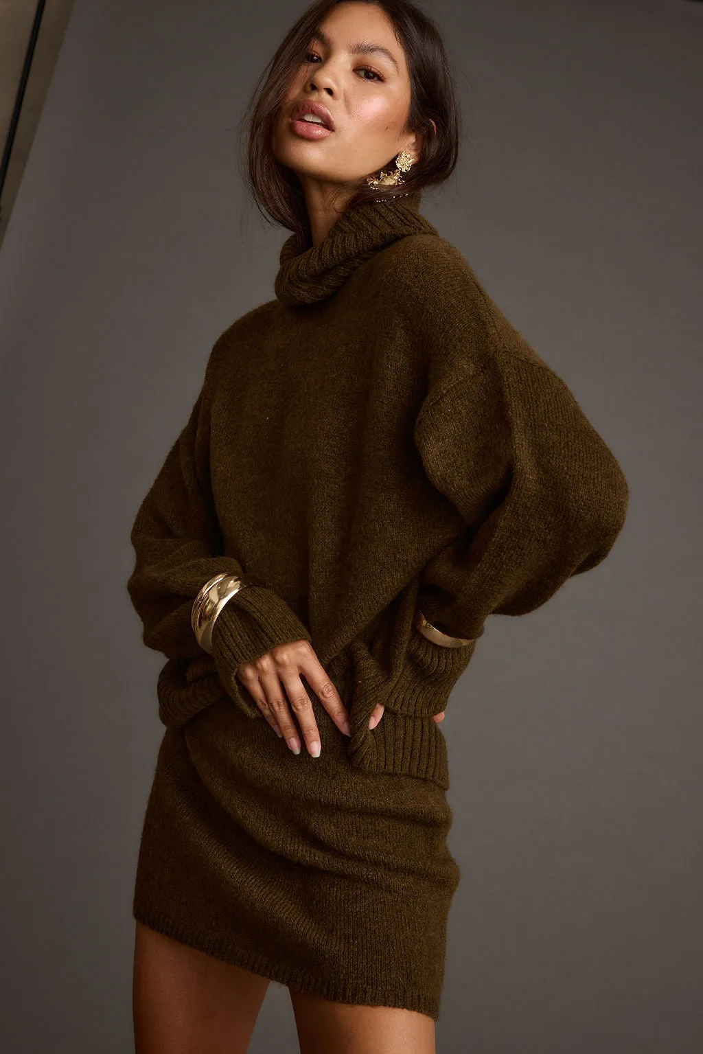 Cedar Sweater Mini Skirt