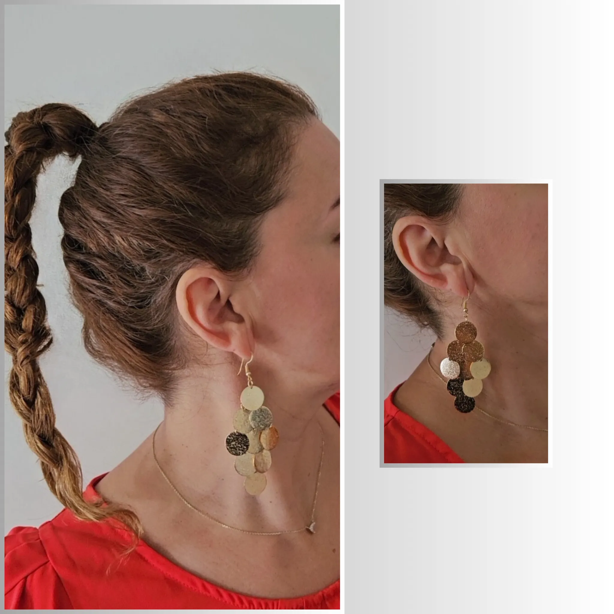 Chandelier Gold Drop Earrings