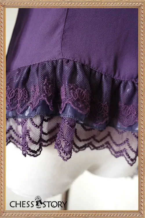 Chess Story~Doll Theater~Classic Lolita Chiffon Long-Sleeved Shirt