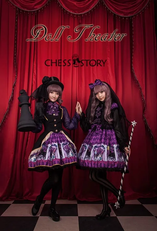 Chess Story~Doll Theater~Classic Lolita Chiffon Long-Sleeved Shirt
