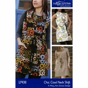 Chic Cowl Neck Shift Tunic and Dress Pattern