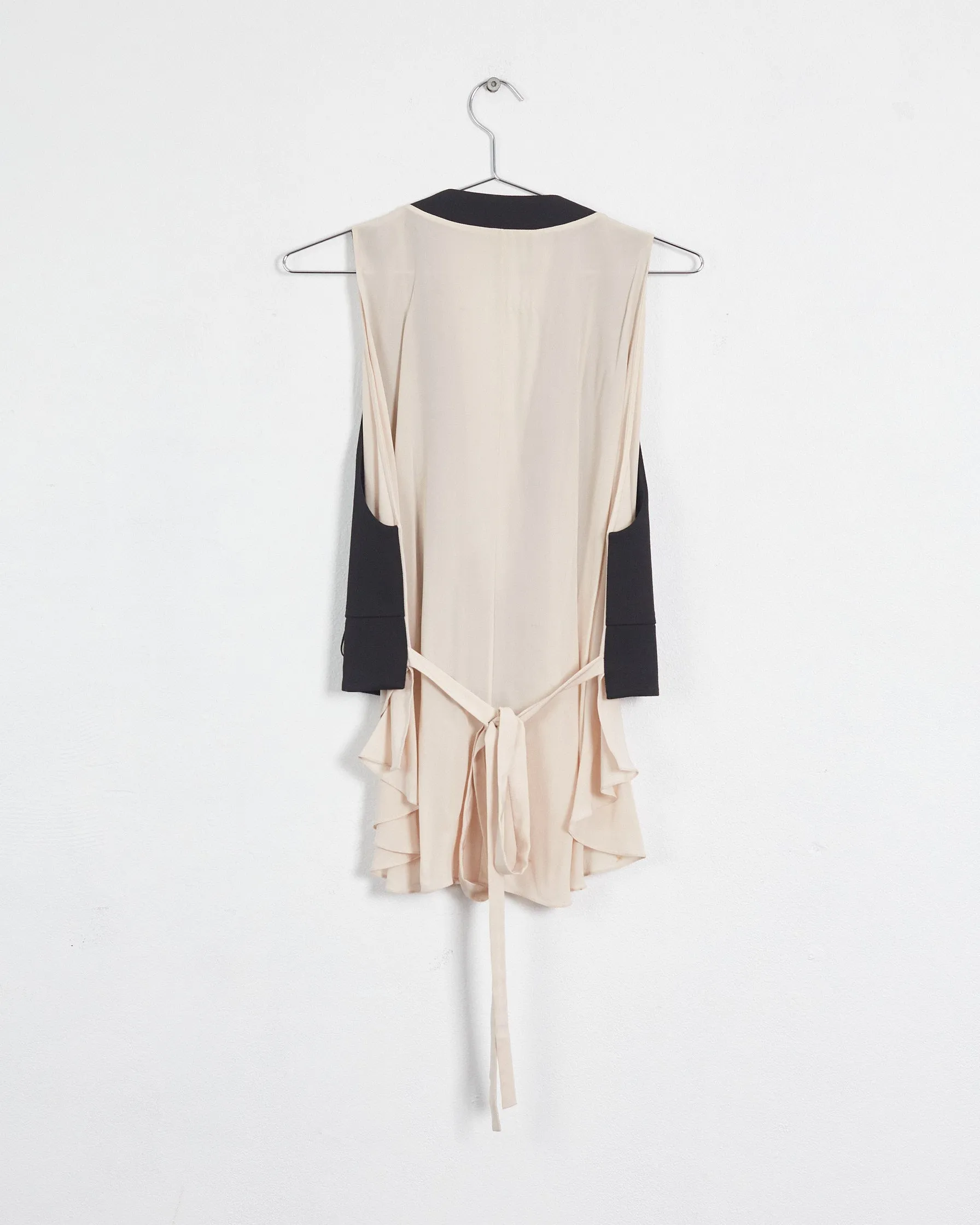 Chloé fall '15 tailored waistcoat, black & nude, 10