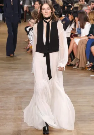 Chloé fall '15 tailored waistcoat, black & nude, 10