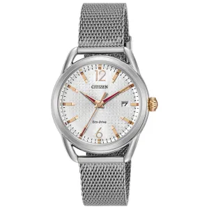 Citizen Eco-Drive Women's Stainless Steel Mesh Bracelet