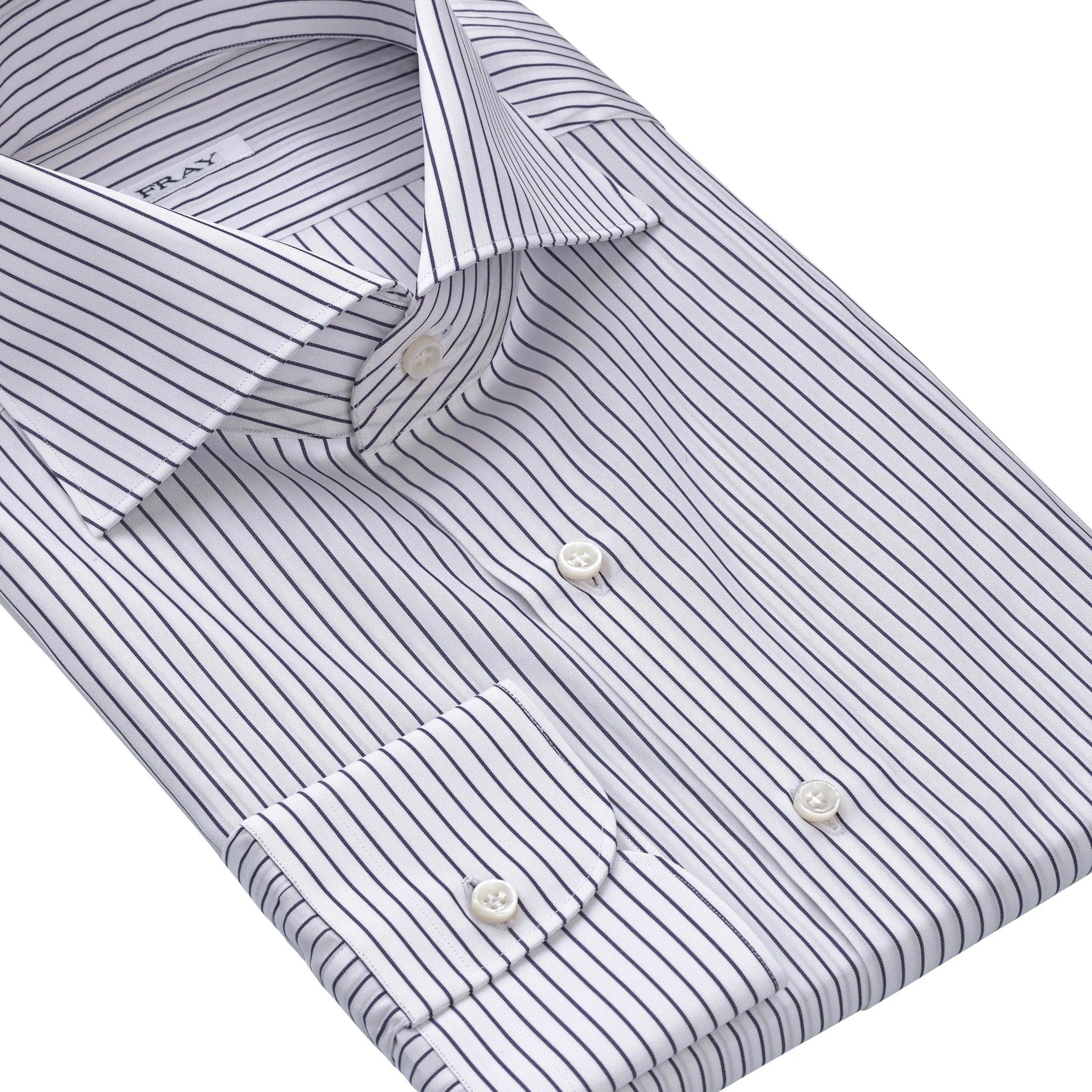 Classic Cotton Shirt in Blue and White