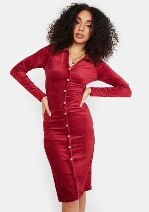 Classy Behavior Midi Shirt Dress