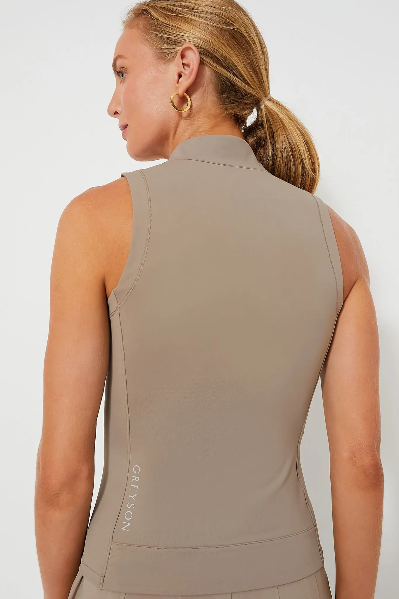 Clay Sleeveless Halley Quarter Zip