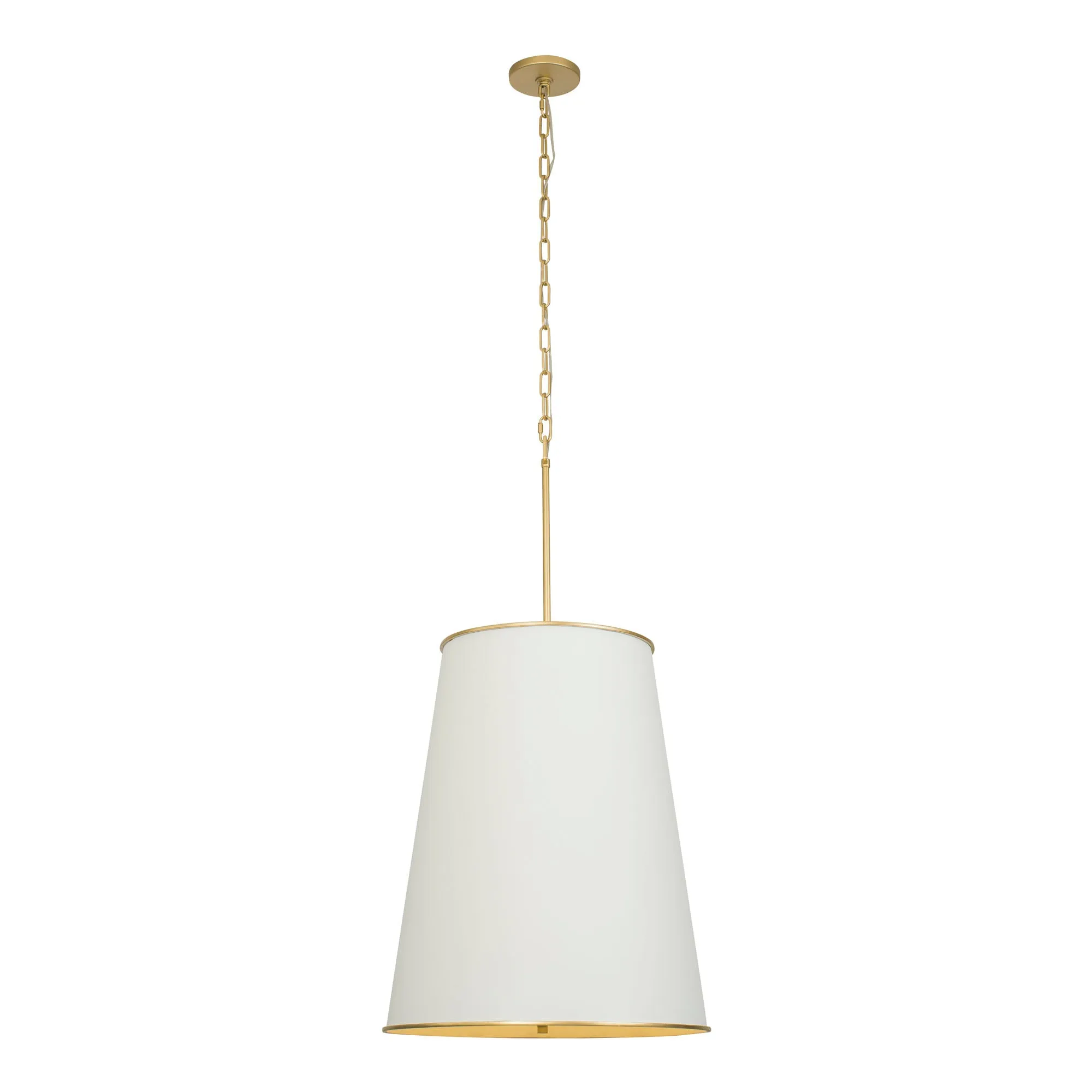Coco 364F09MWFG 9-Light Foyer Pendant Light - Matte White/French Gold
