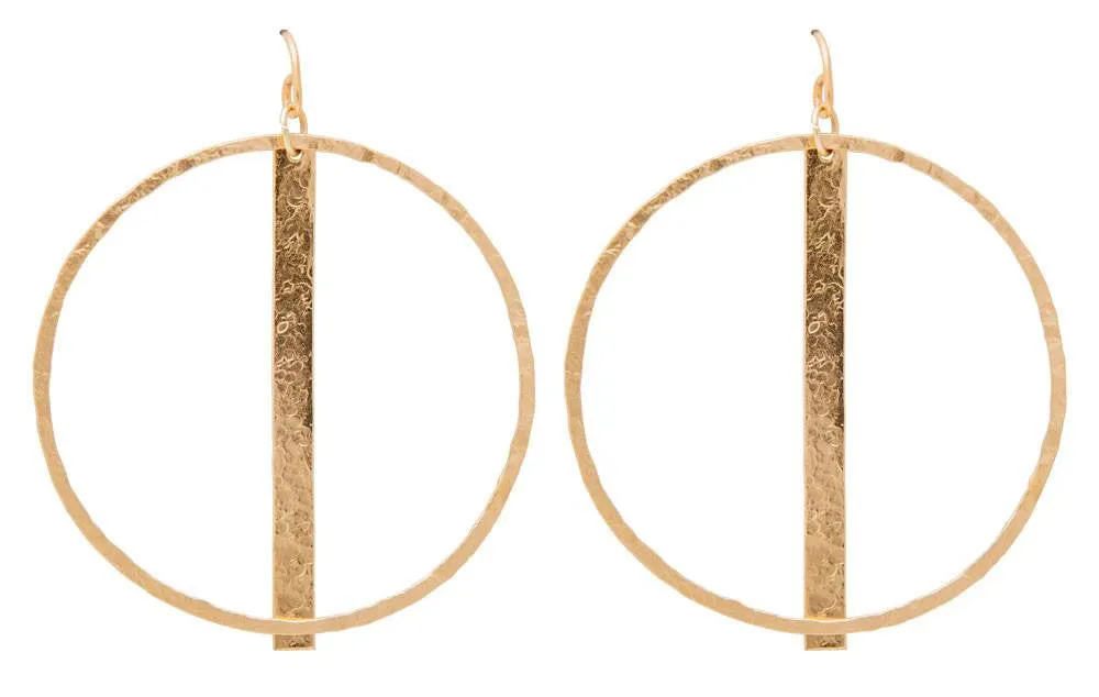 Column Round Earring