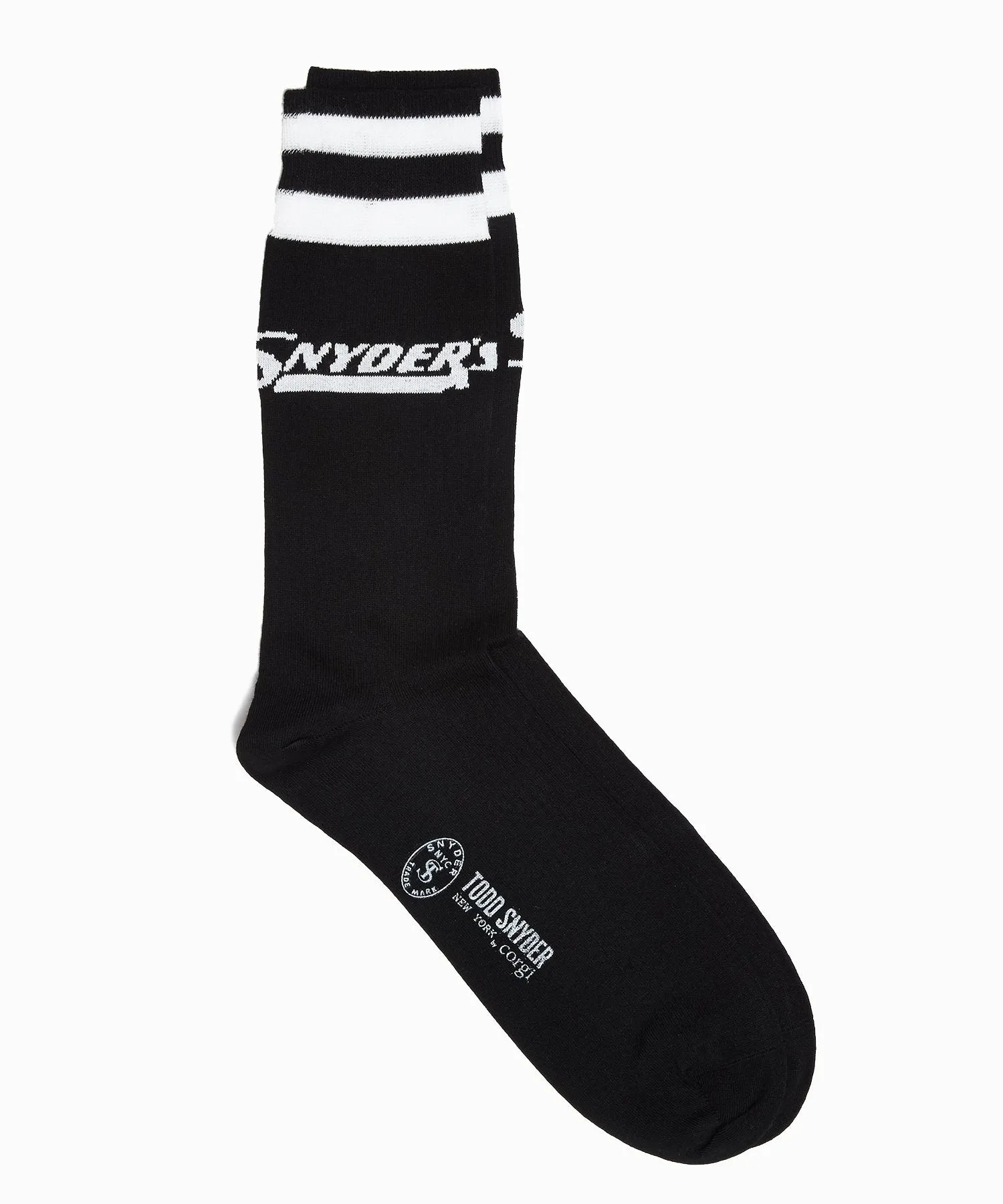 Corgi Exclusive Snyder's Logo Sock in Black