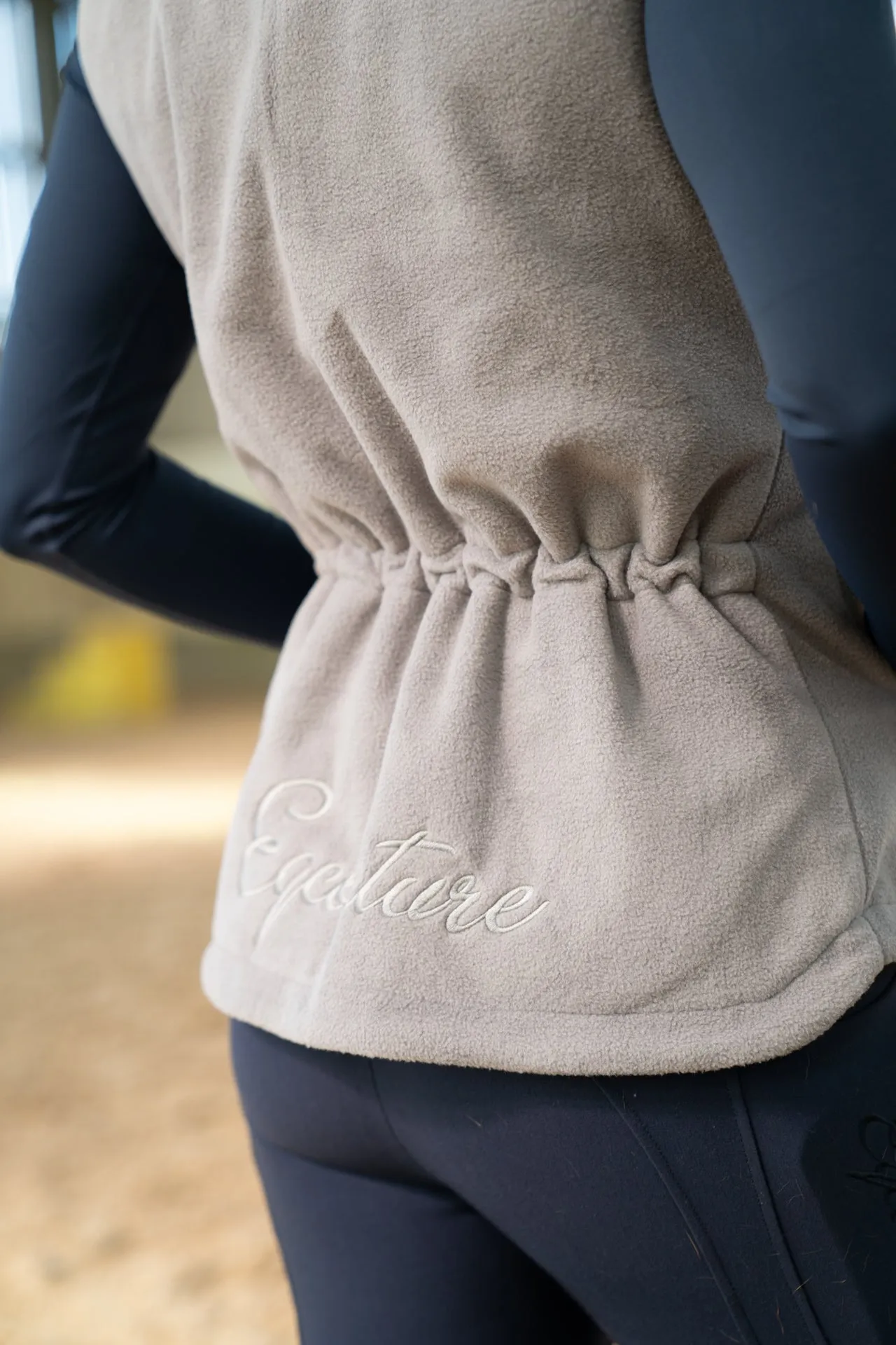 Country Chic Fleece Gilet - GREY