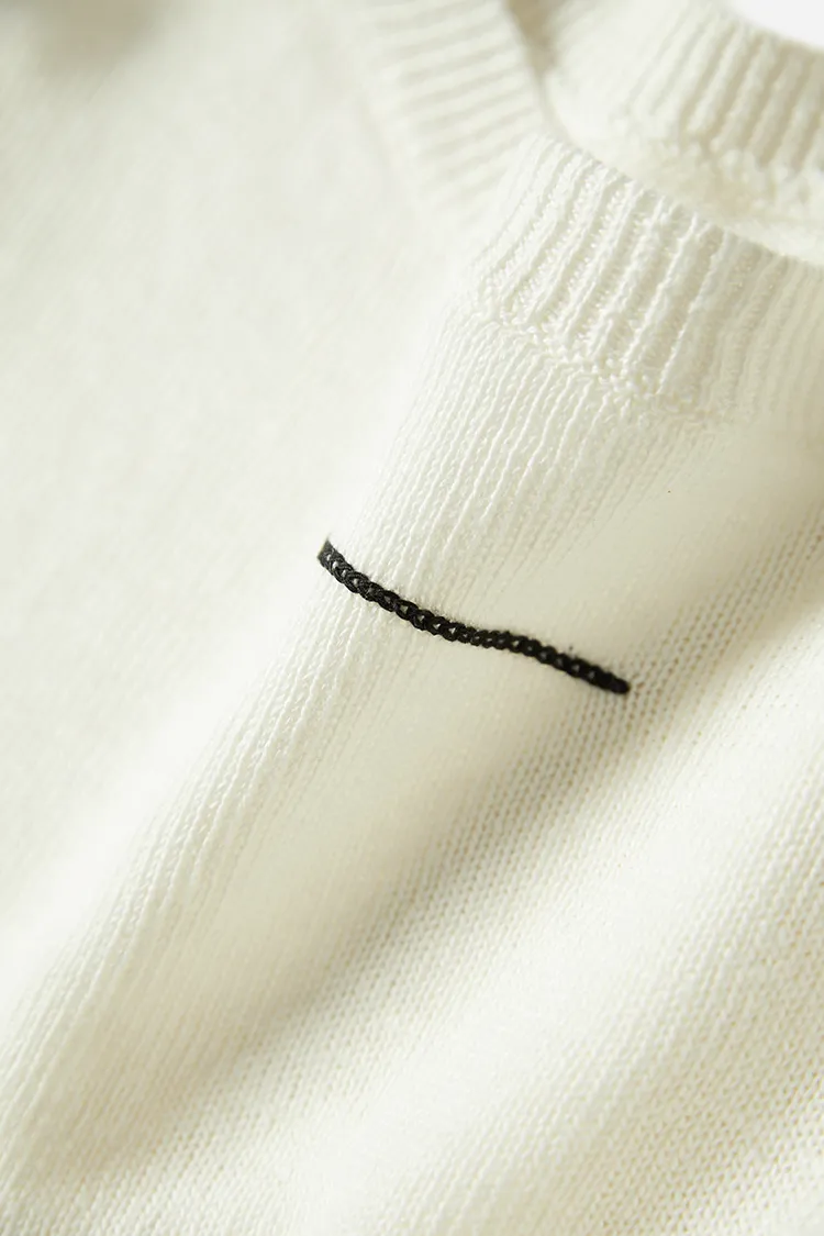 Crewneck Short Sleeve Linen T Shirt