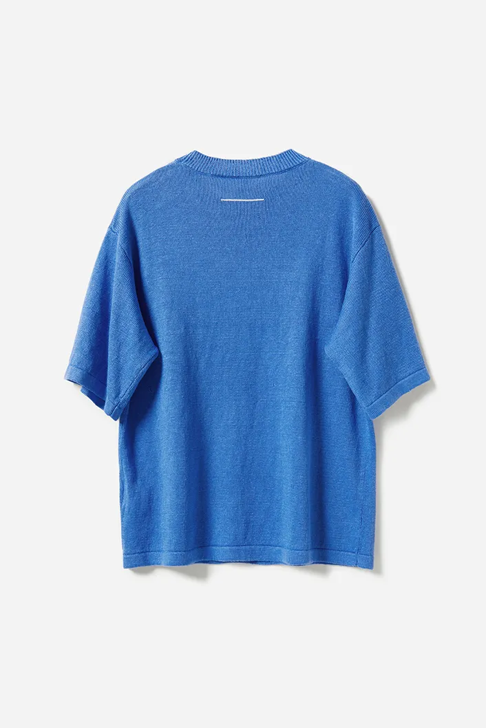 Crewneck Short Sleeve Linen T Shirt
