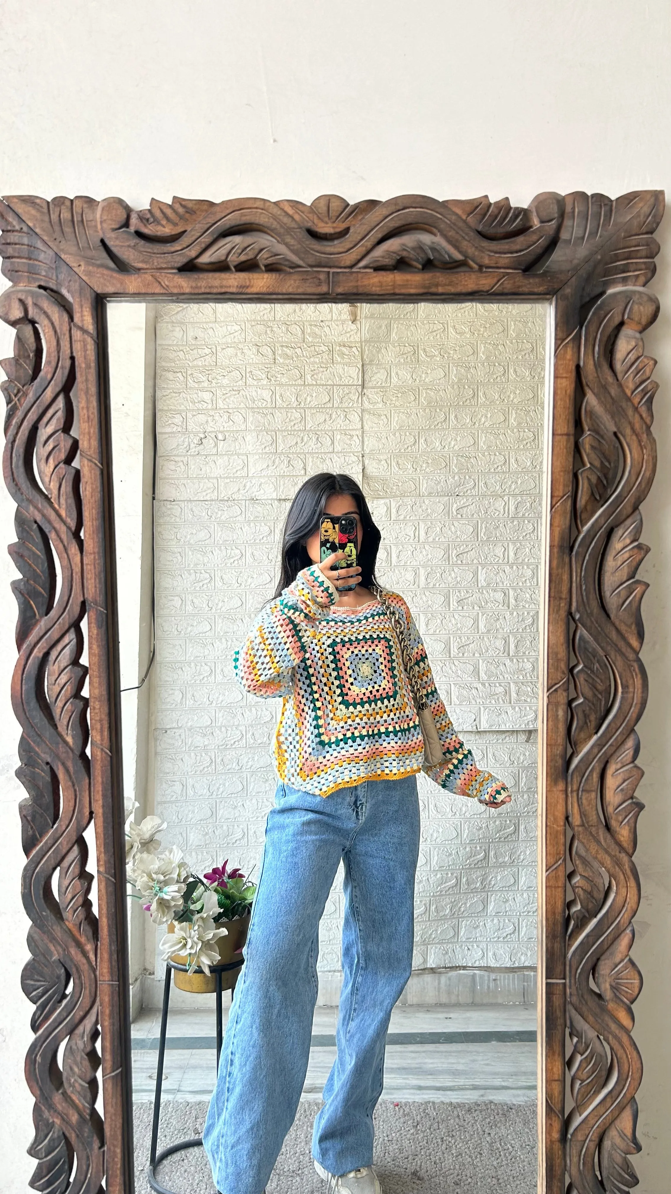 Crochet sweater S-M