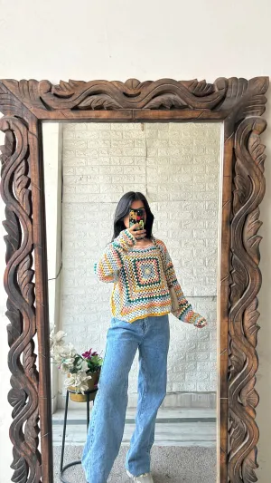 Crochet sweater S-M