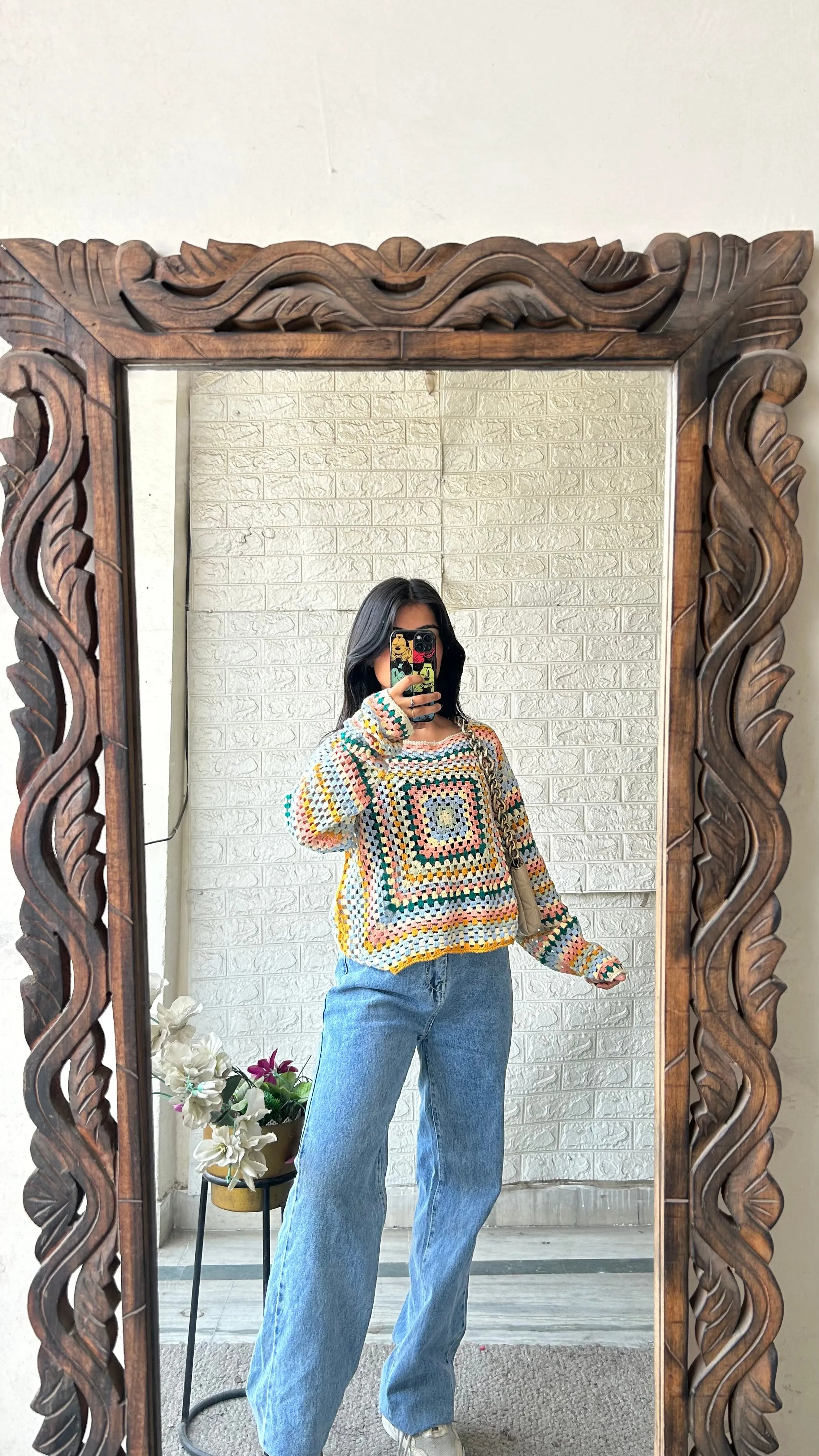 Crochet sweater S-M