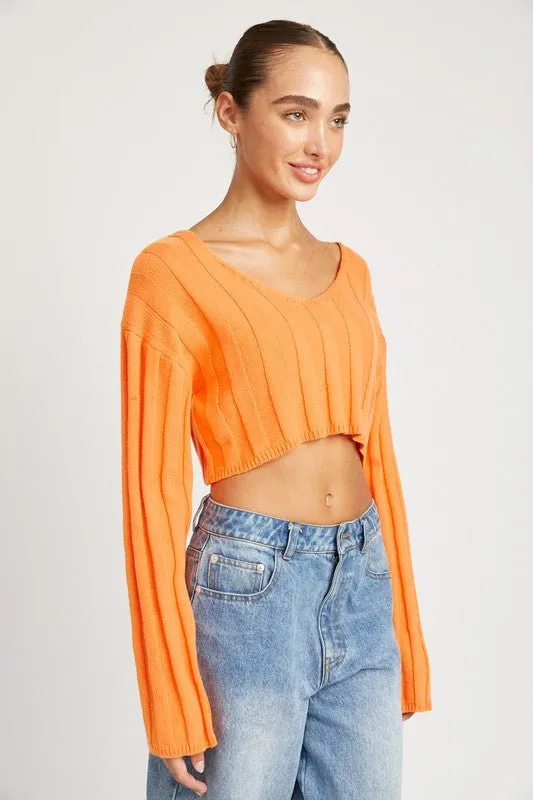 Crop Ribbed Sweater