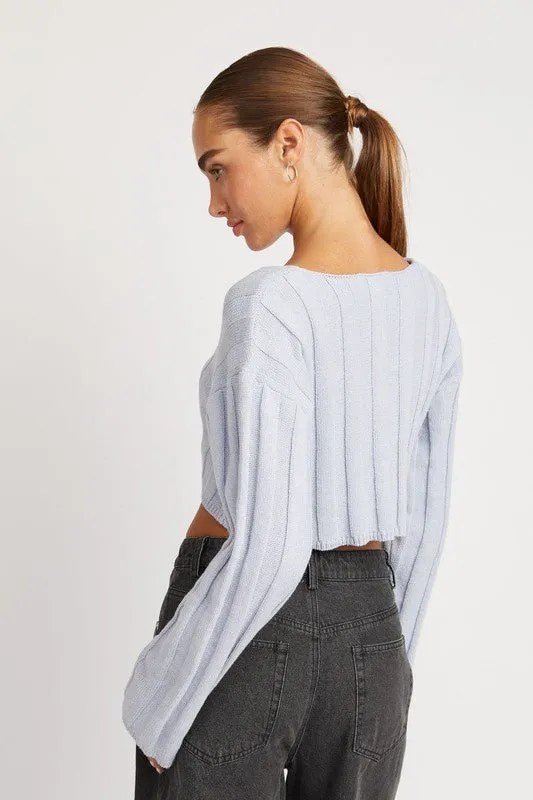 Crop Ribbed Sweater