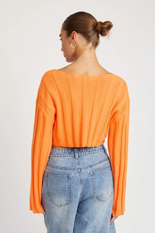 Crop Ribbed Sweater
