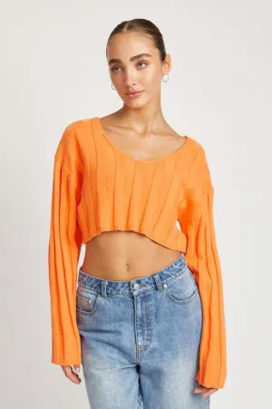 Crop Ribbed Sweater