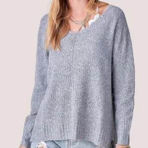 Custom V-neck Wool Blend High Quality Women’s Knitted Sweater