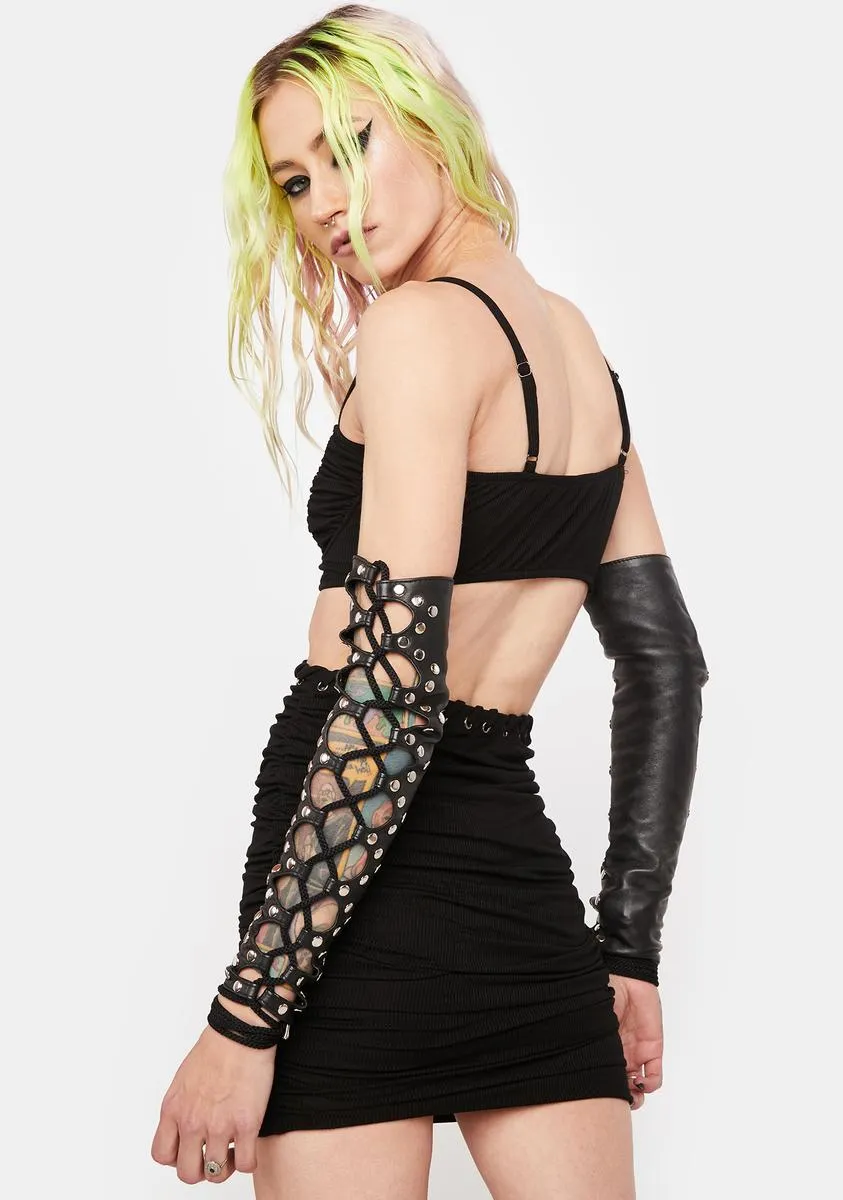 Dangerous Attitude Lace-Up Dress