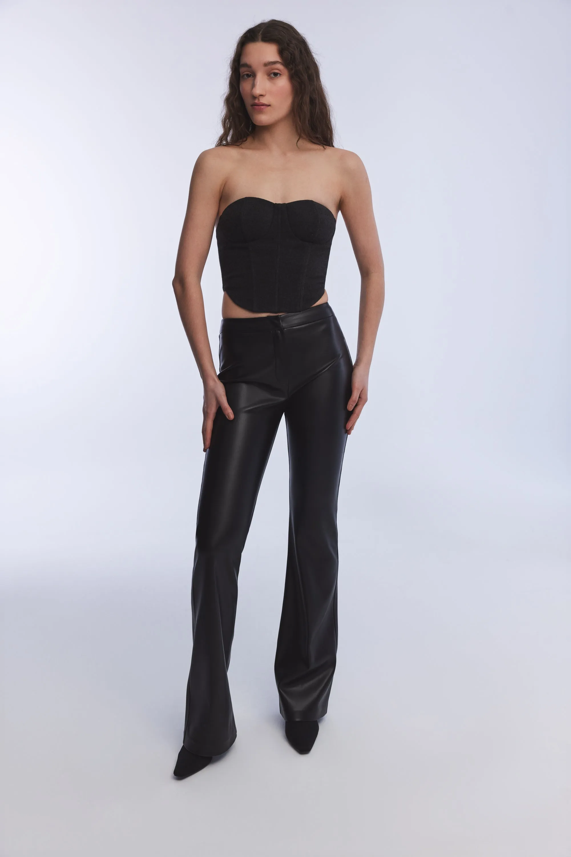 DARK GREY CACHET STRAPLESS BUSTIER