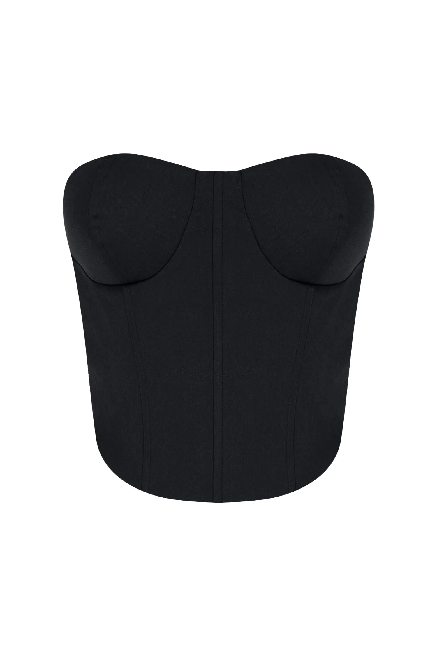 DARK GREY CACHET STRAPLESS BUSTIER