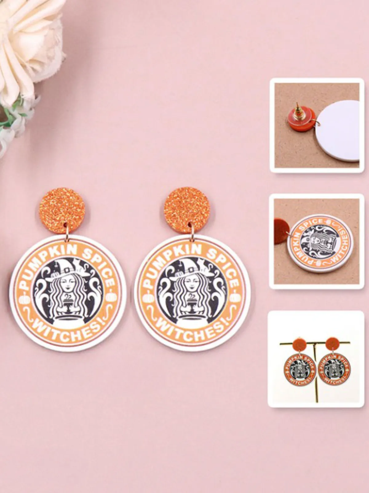 Delightfully Spook-Tacular Pumpkin Spice Earrings