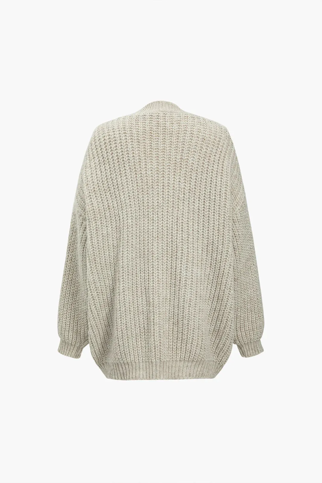 Denim Pocket Sweater Cardigan