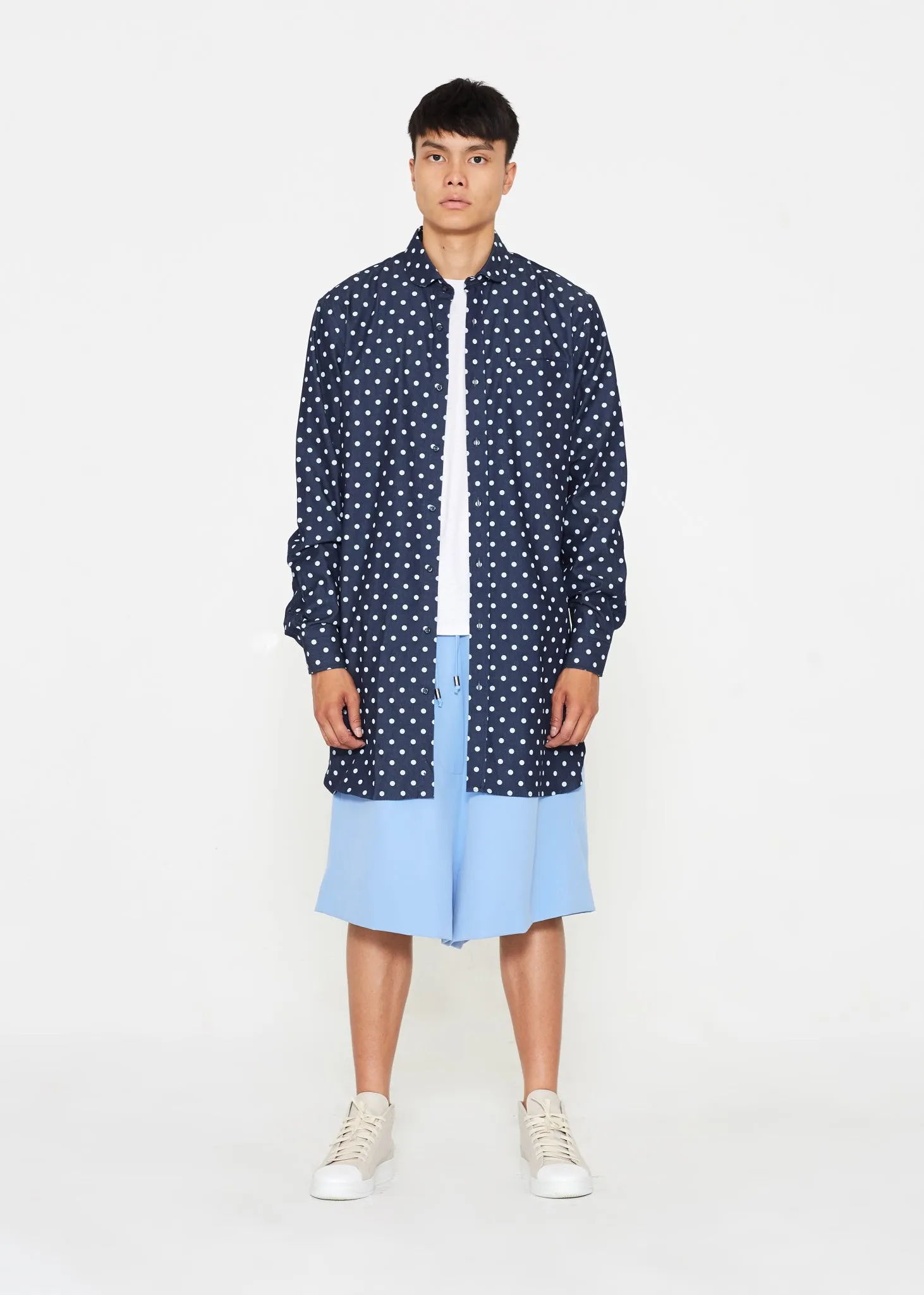 Denim Polkadot Tunic