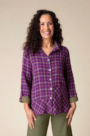 Double Faced Windowpane Tunic