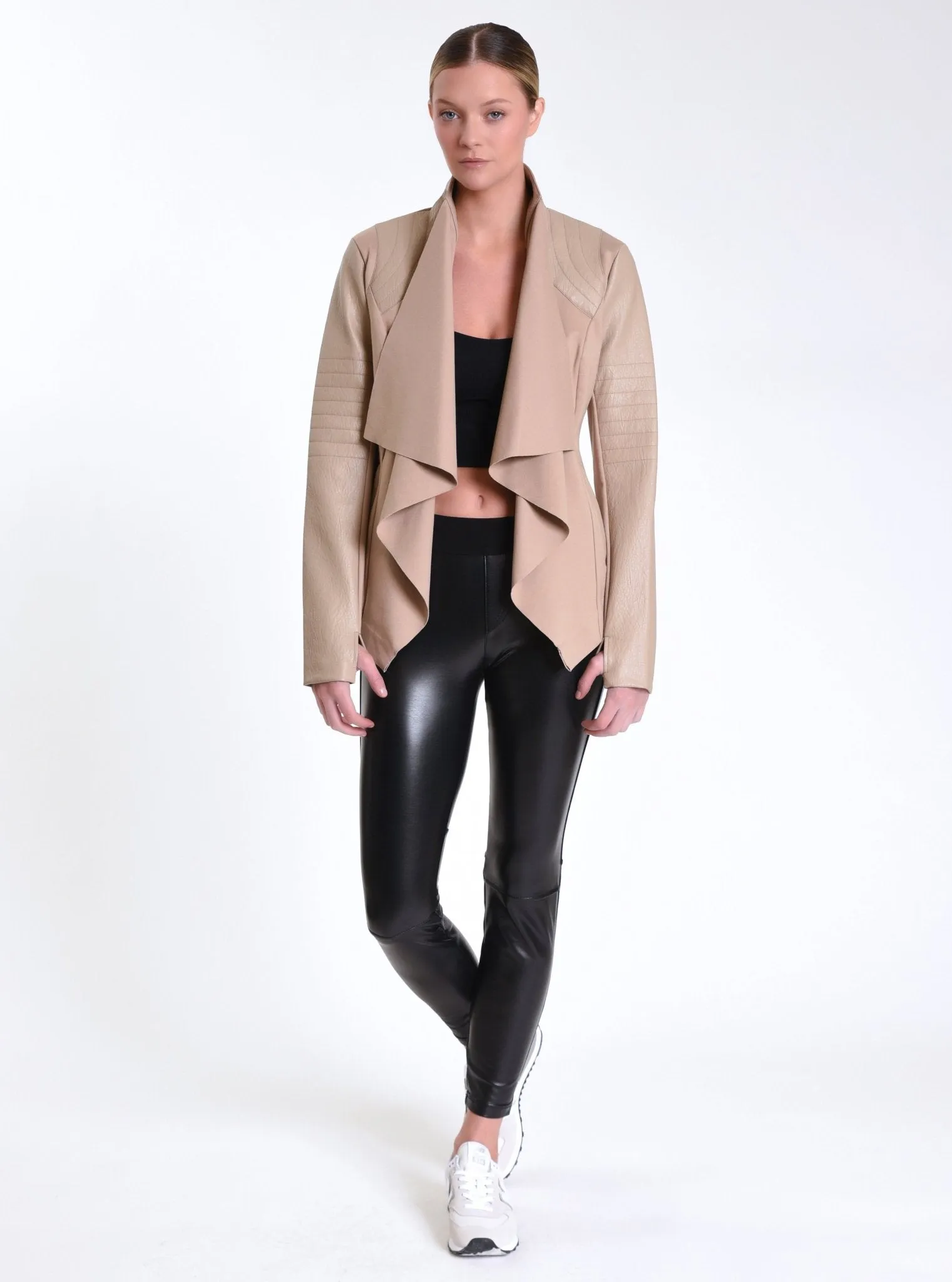 Drape Front Jacket - Fall Fashion