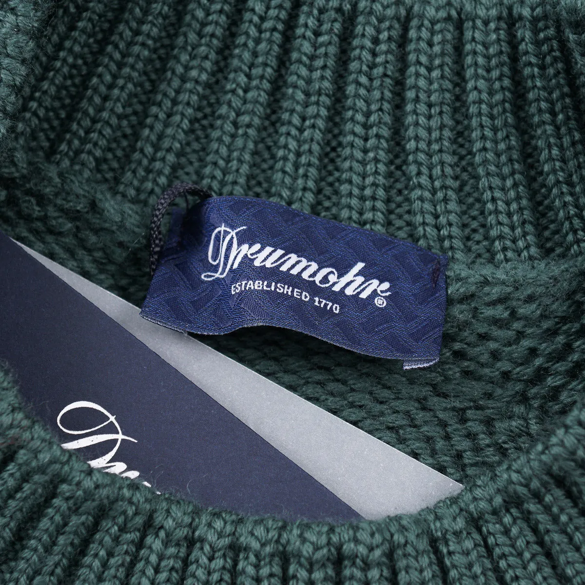 Drumohr Diamond Knit Merino Wool Sweater