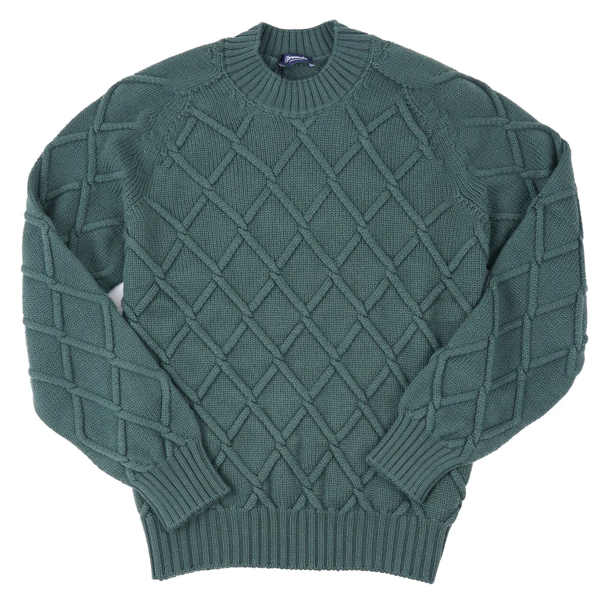 Drumohr Diamond Knit Merino Wool Sweater