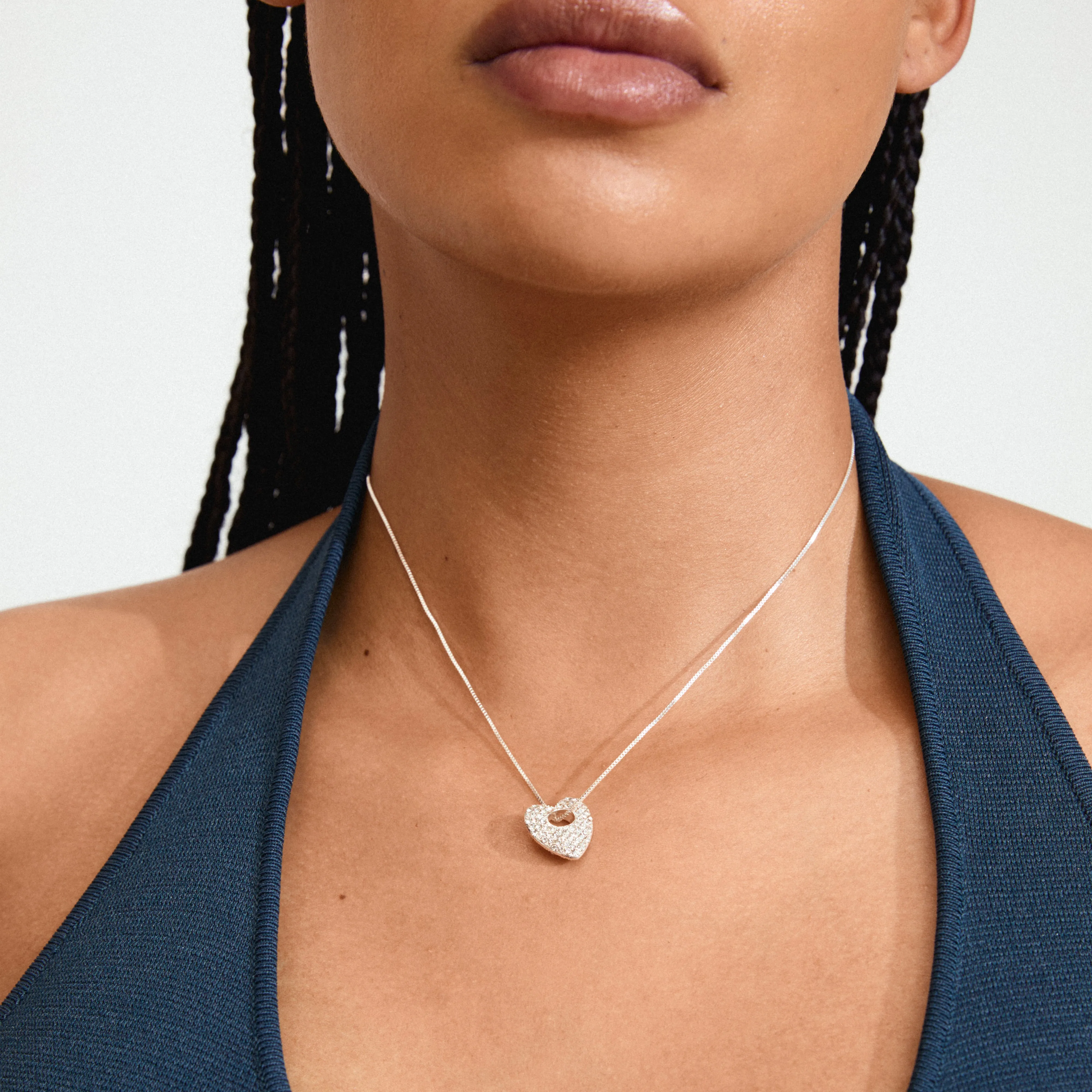 DUNE heart necklace silver-plated