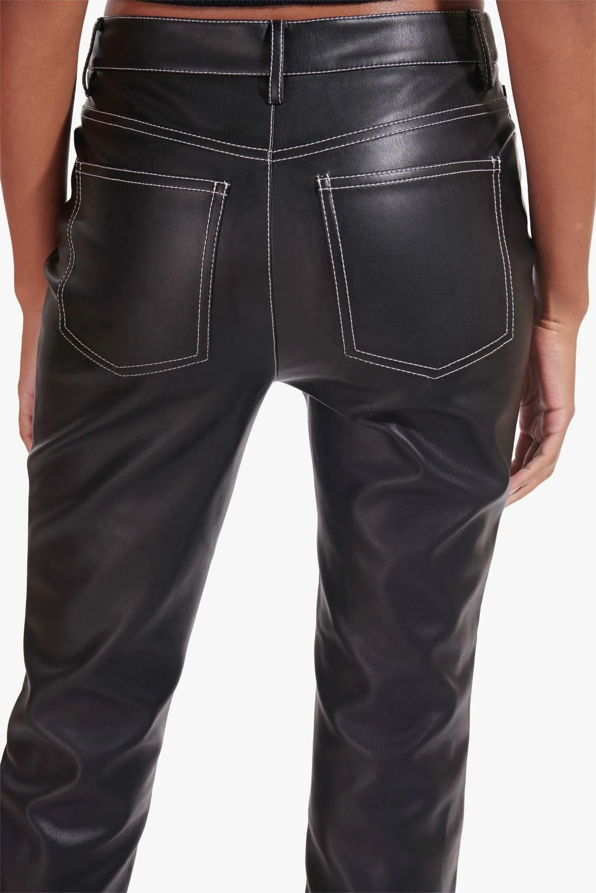 ELLIOT PANT | BLACK VEGAN LEATHER