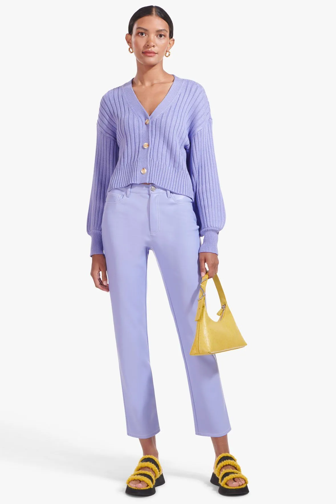 ELLIOT PANT | PERIWINKLE VEGAN LEATHER