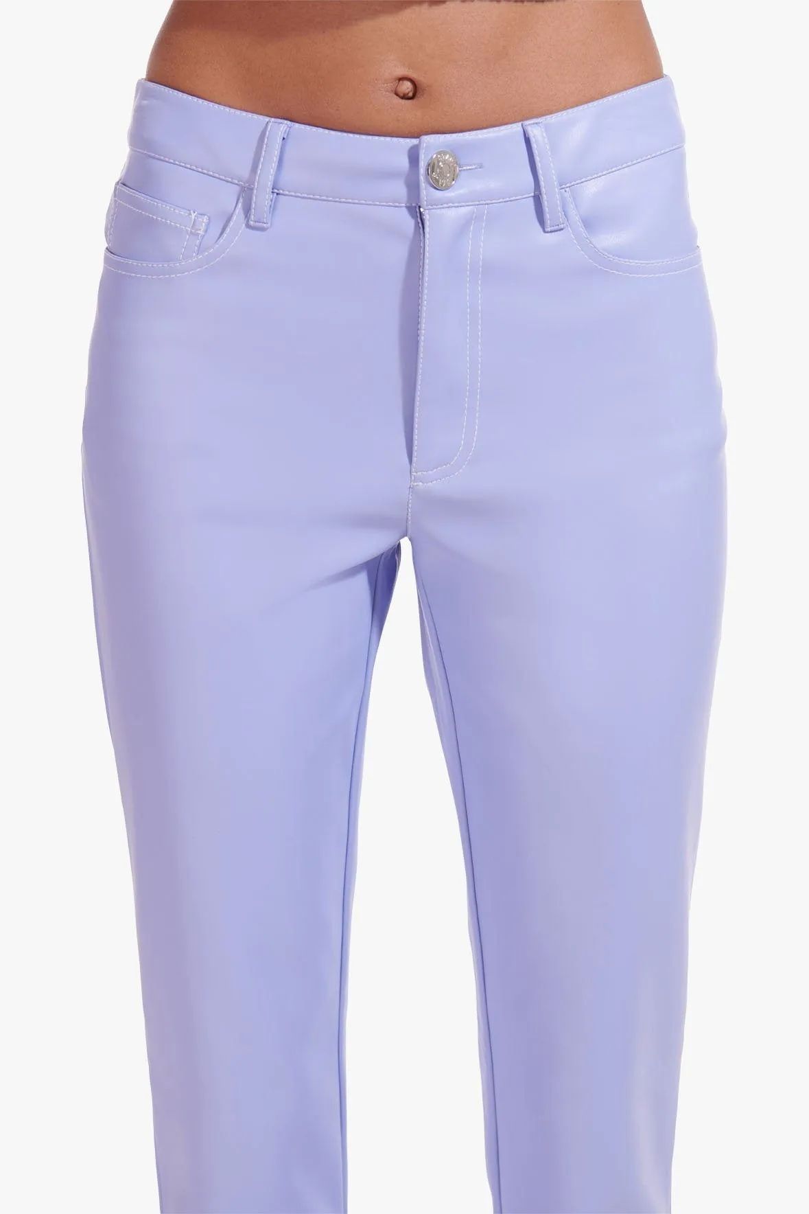 ELLIOT PANT | PERIWINKLE VEGAN LEATHER