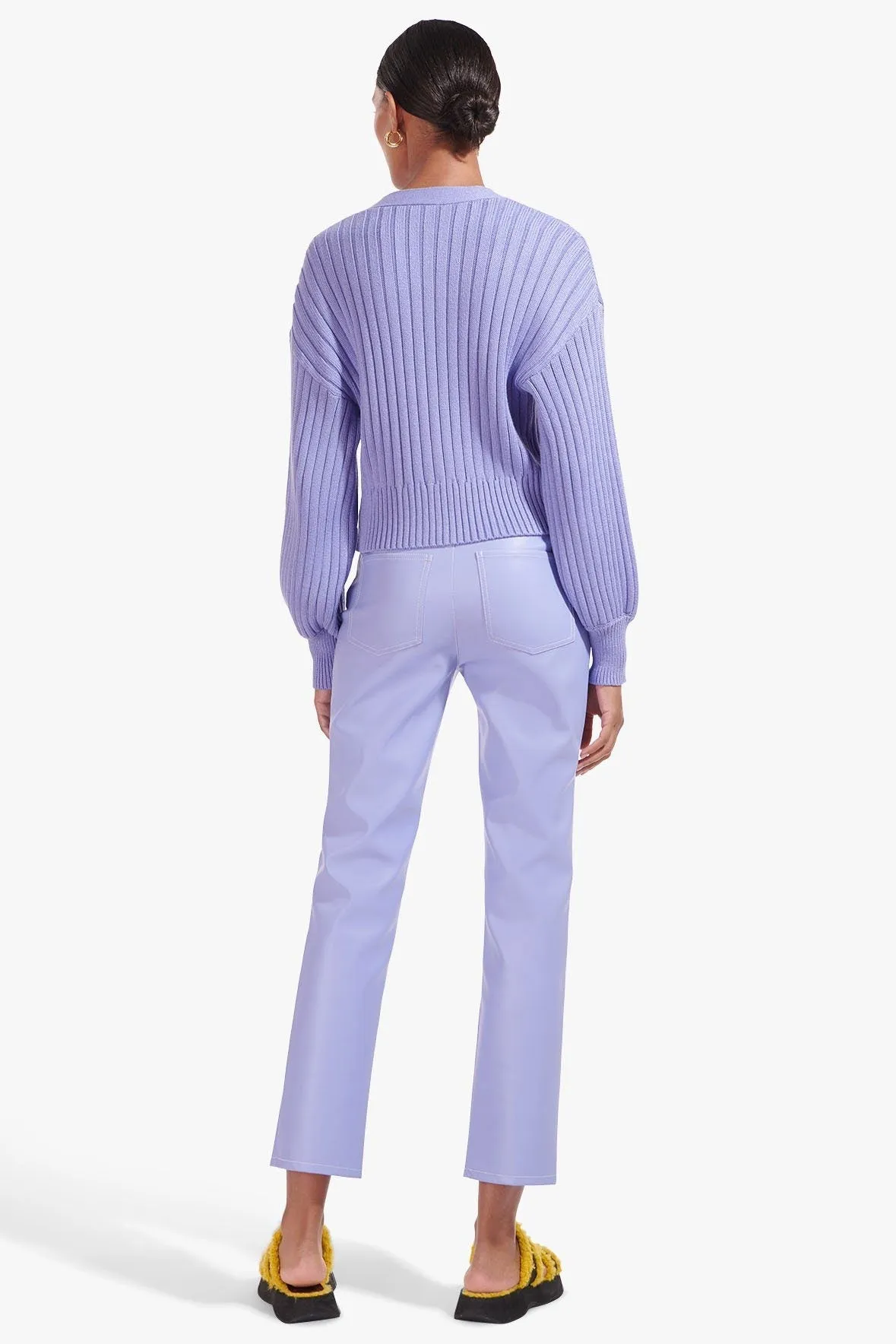 ELLIOT PANT | PERIWINKLE VEGAN LEATHER