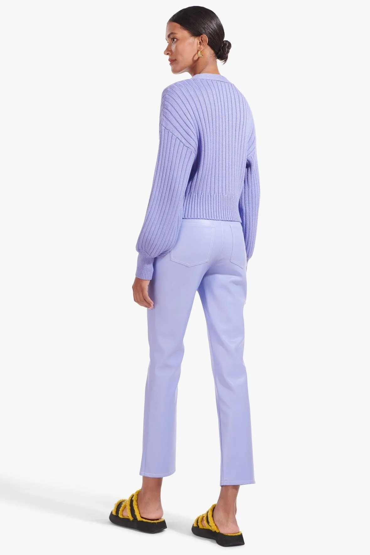 ELLIOT PANT | PERIWINKLE VEGAN LEATHER