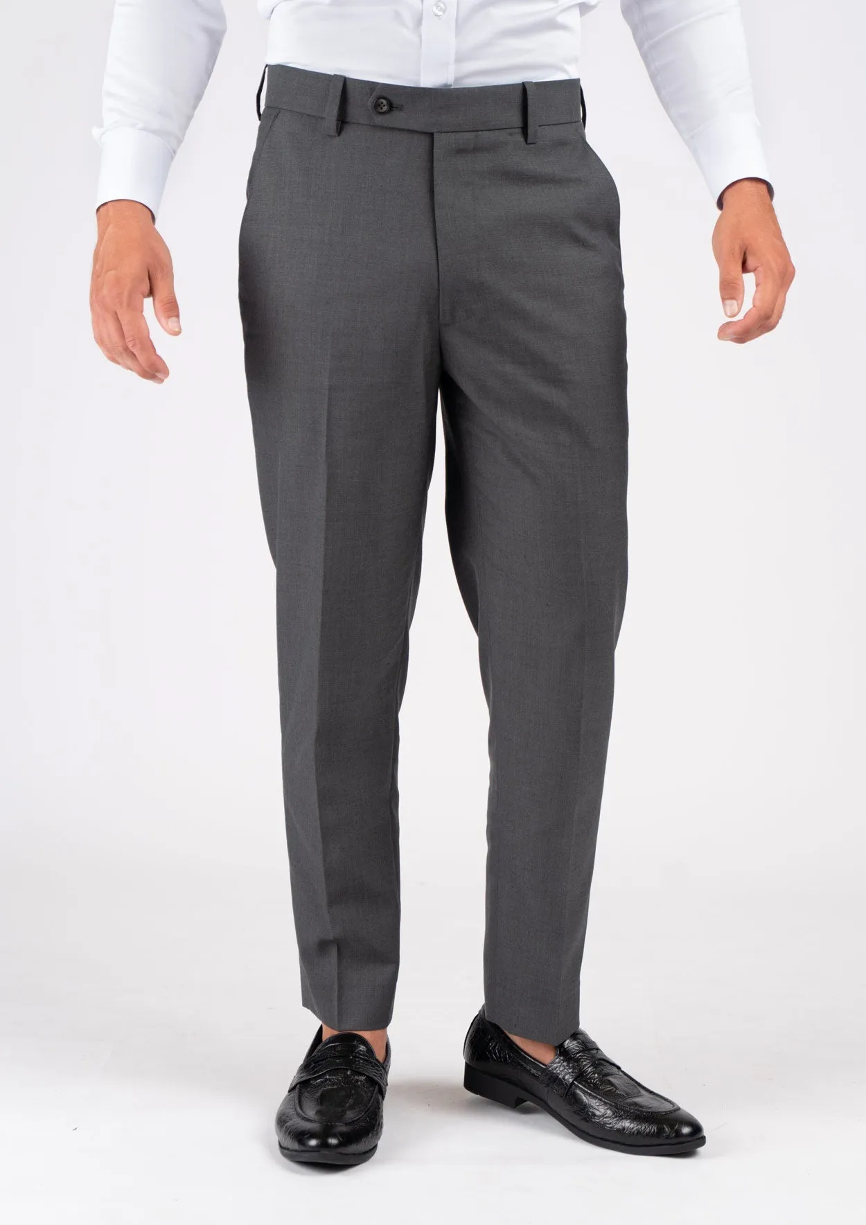 Ellis Charcoal Sharkskin Suit