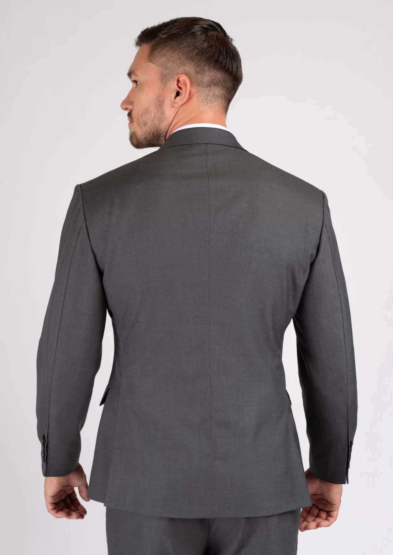 Ellis Charcoal Sharkskin Suit