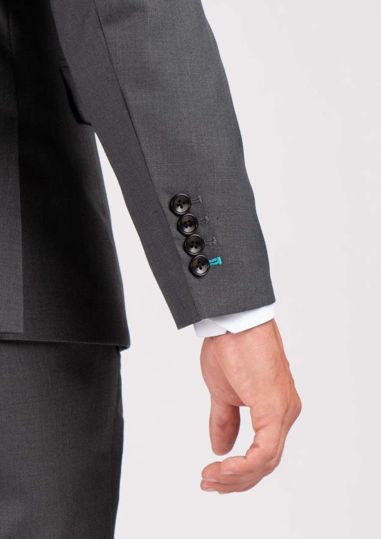 Ellis Charcoal Sharkskin Suit