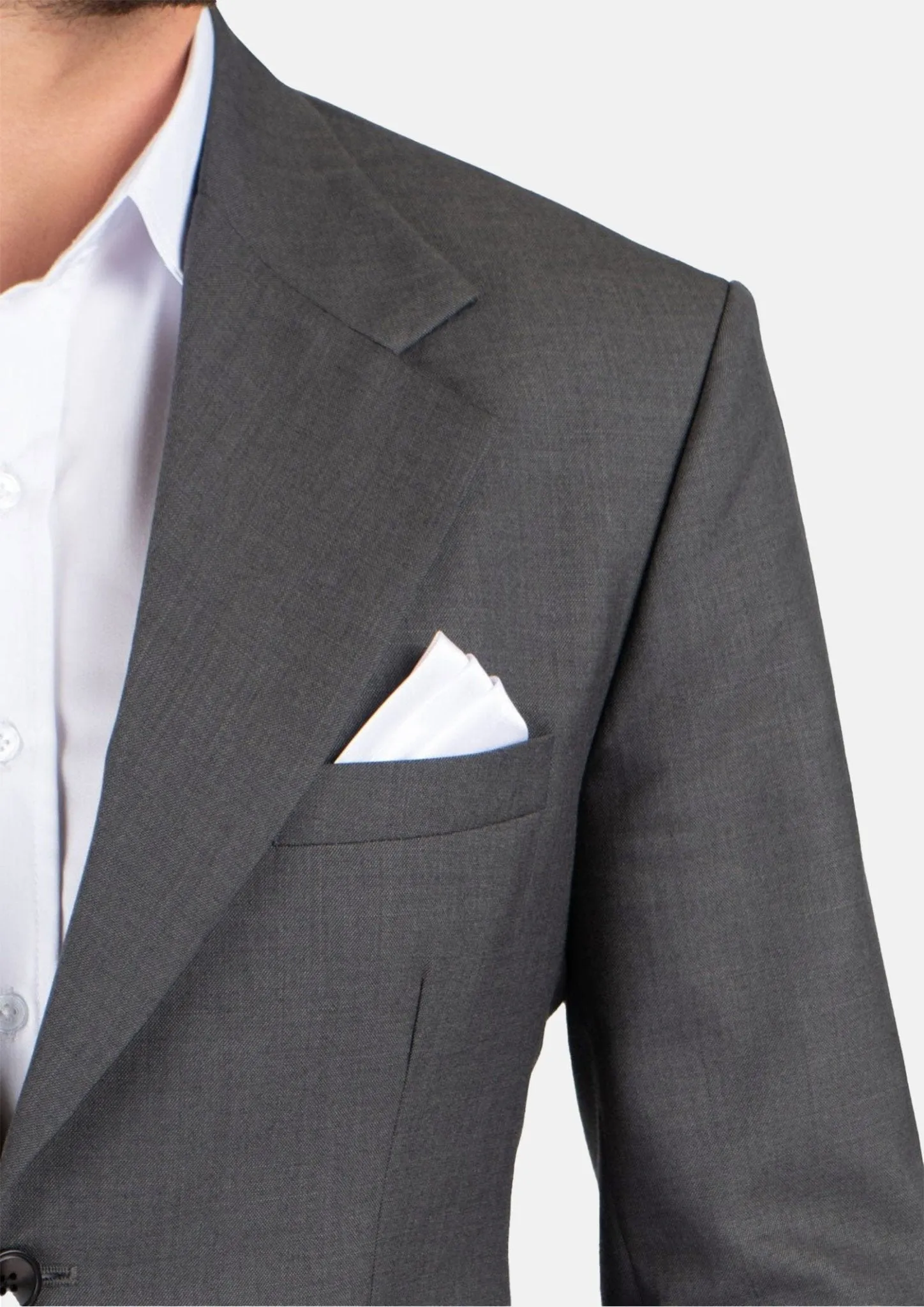Ellis Charcoal Sharkskin Suit