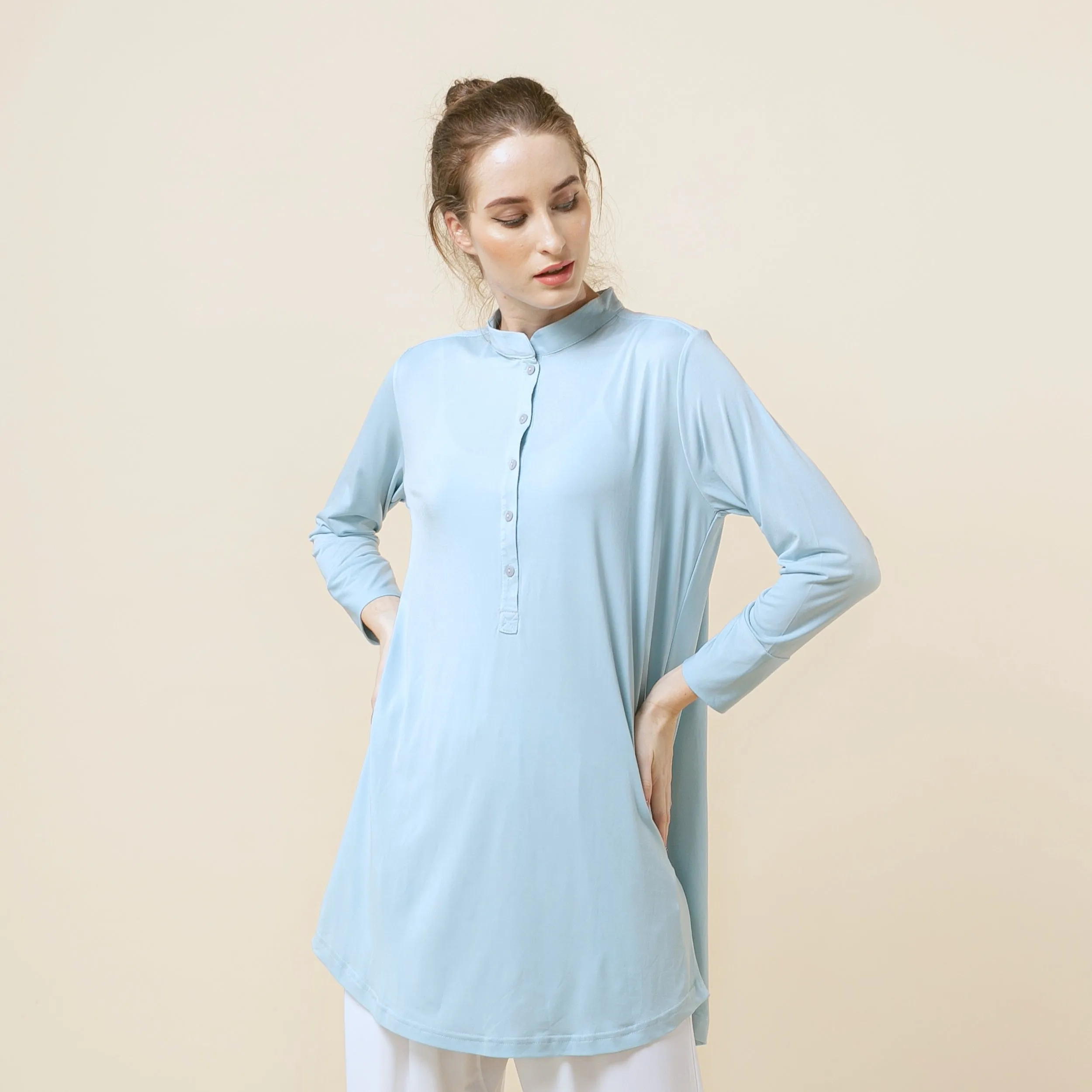 Ellis Tunic - Baby Blue