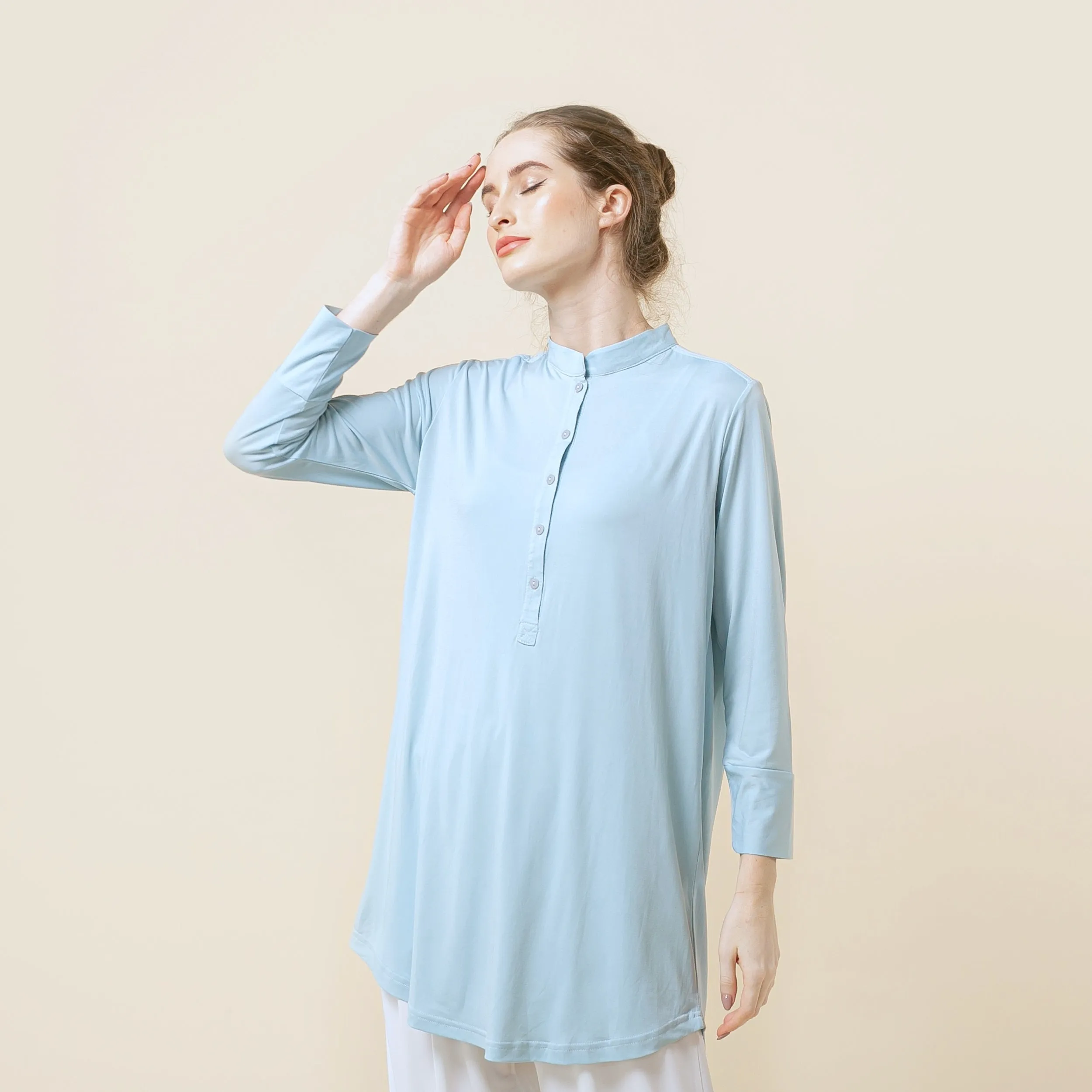 Ellis Tunic - Baby Blue