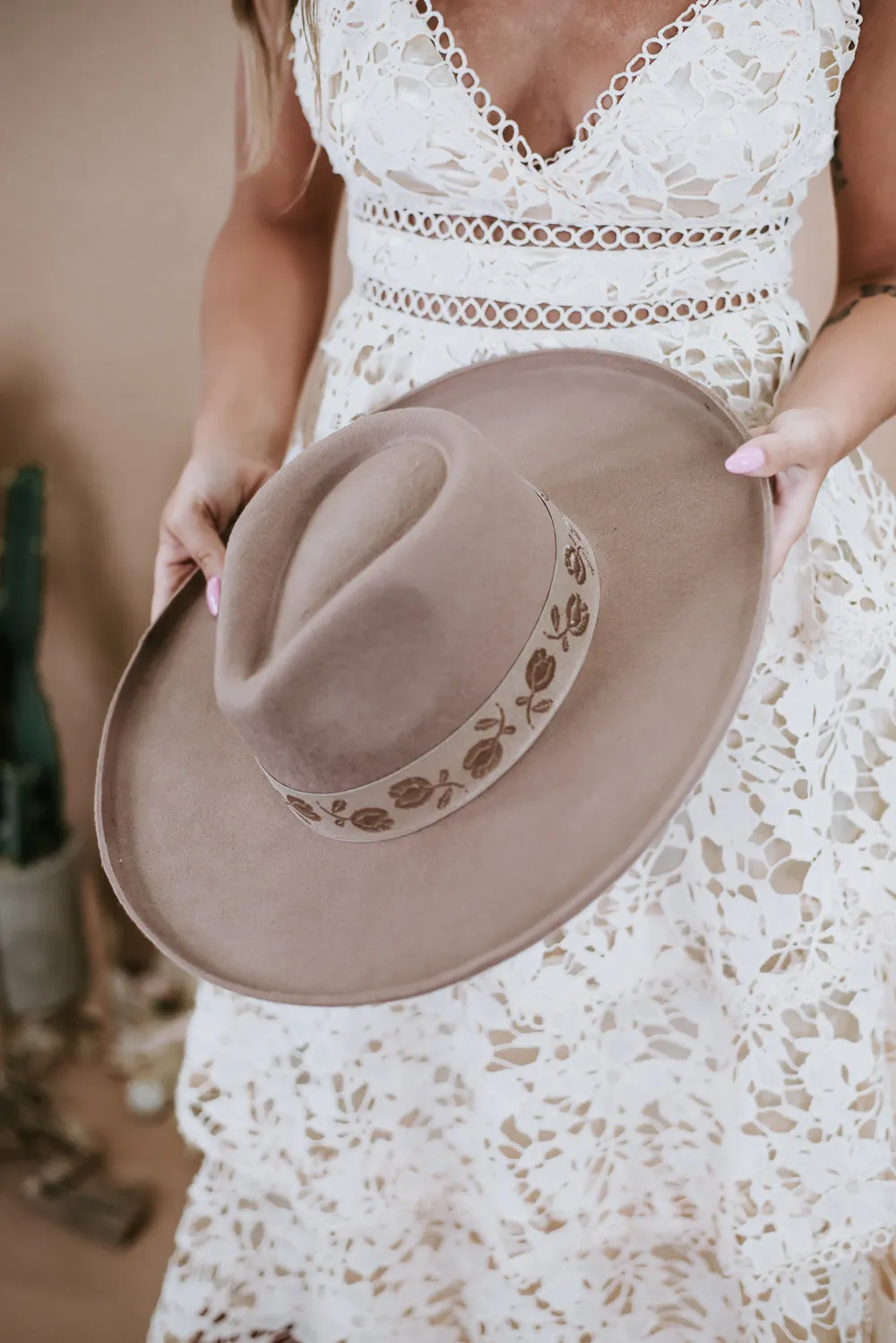 Elouise Panama Hat, Pecan