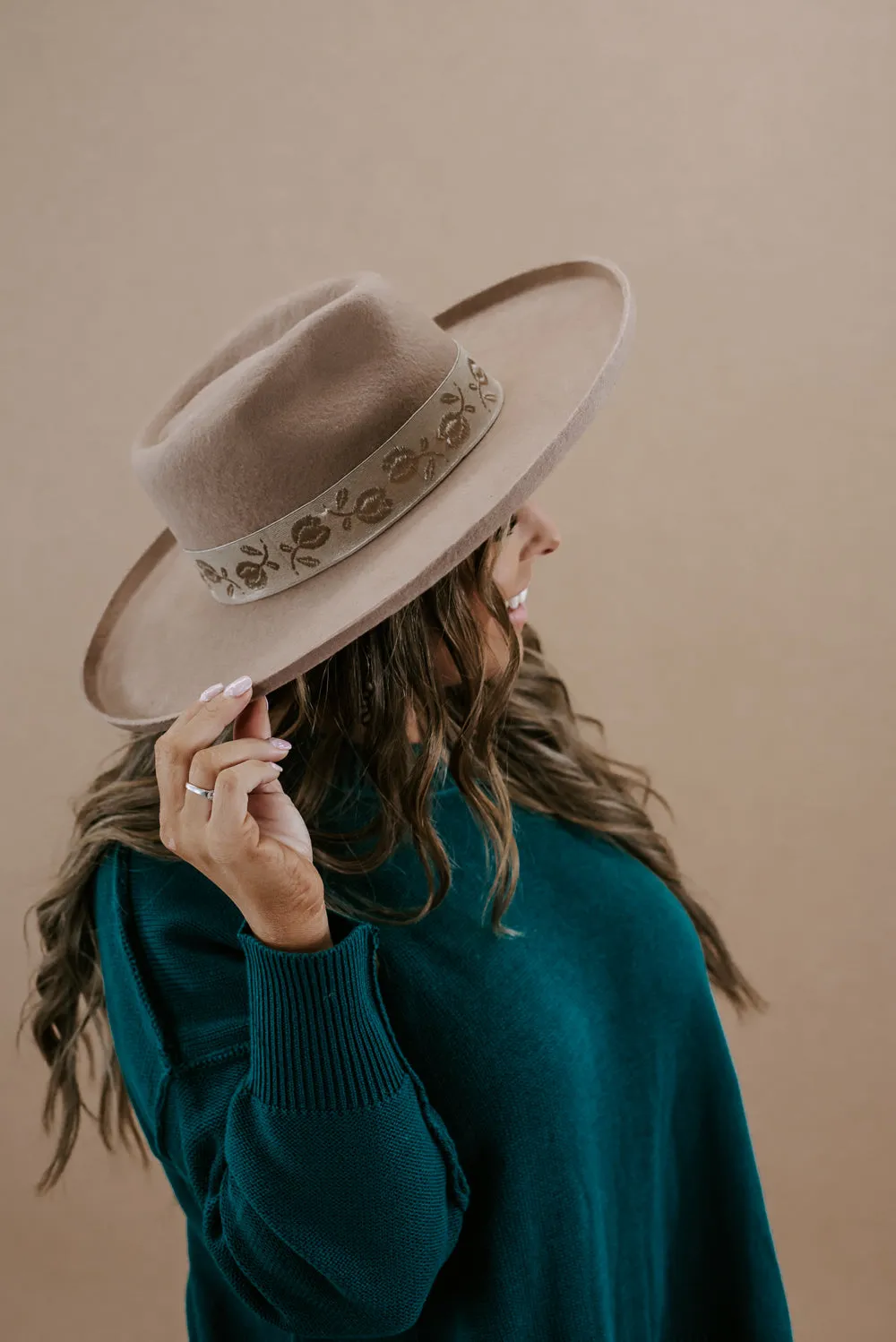 Elouise Panama Hat, Pecan